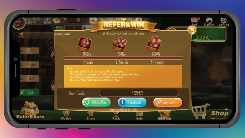 Refer and Win with Ludo Bonus – Invite Friends and Earn Money